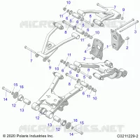 SOSPENSIONE POSTERIORE CONTROL ARM, MOUNTING
