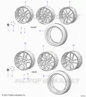 RUOTAS, FRONT AND REAR (SL/SLR MODELS)