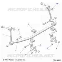 SUSPENSION, FRONT, BARRA DI STABILIZZAZIONE