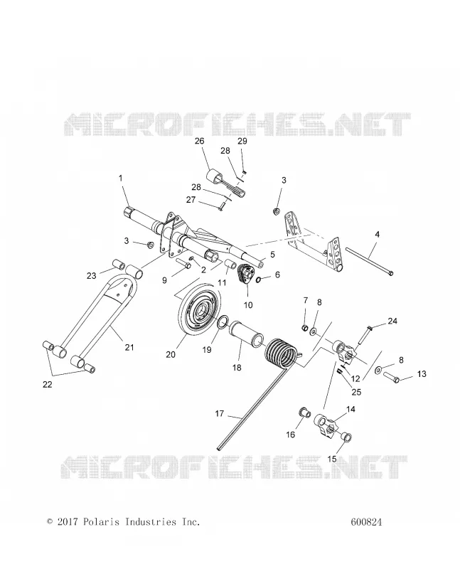 SUSPENSION, POSTERIORE COPPIA ARM
