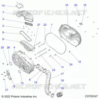 TRASMISSIONE, CLUTCH COVER AND DUCTING
