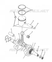 ALBERO MOTORE AND PISTONEE ASSEMBLY BIG BOSS 4X6 (4919801980038A)