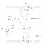 STERZO POST and TIE ROD ASM.