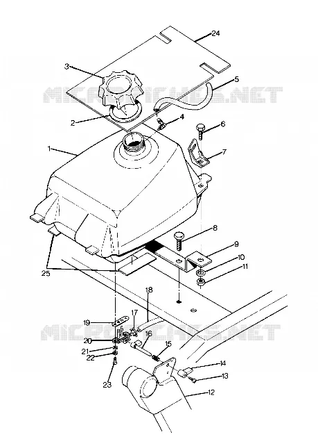 MONTAGGIO SERBATOIO CARBURANTE (4916361636004A)