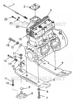 MONTAGGIO DEL MOTORE SL 700 B974071, Intl. SL 700 I974071, SL 700 Deluxe B974072 (4940874087B003)