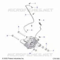 TRASMISSIONE, FRONT GEARCASE MOUNTING