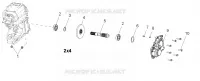 TRASMISSIONE, PRINCIPALE SCATOLA INGRANAGGI OUTPUT SHAFT