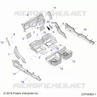CARROZZERIA POSTERIORE CLOSEOFF, FENDERS AND FLOOR