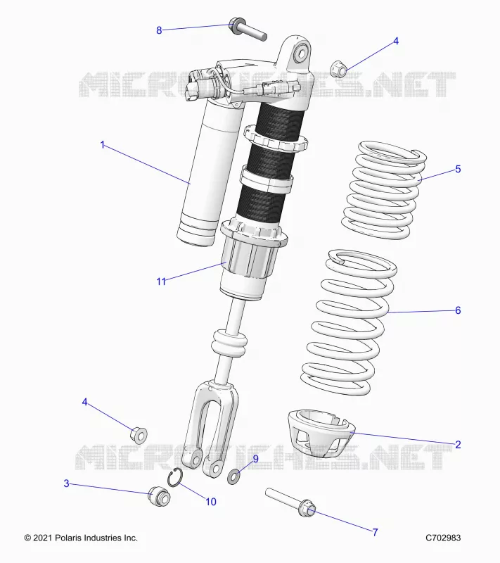 SUSPENSION, SHOCK ANTERIORE MOUNTING, STANDARD/PREMIUM