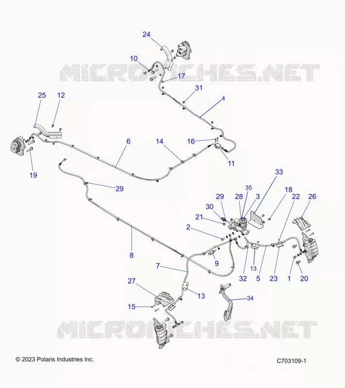 BRAKES, BRAKE LINES AND CILINDRO PRINCIPALE