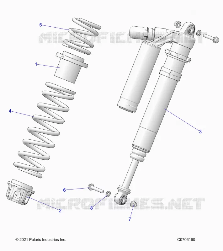 SUSPENSION, SHOCK ANTERIORE MOUNTING, DELUXE