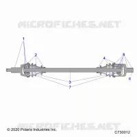 TRASMISSIONE, FRONT HALF SHAFT