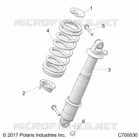 SUSPENSION, REAR SHOCK MONTAGGIO
