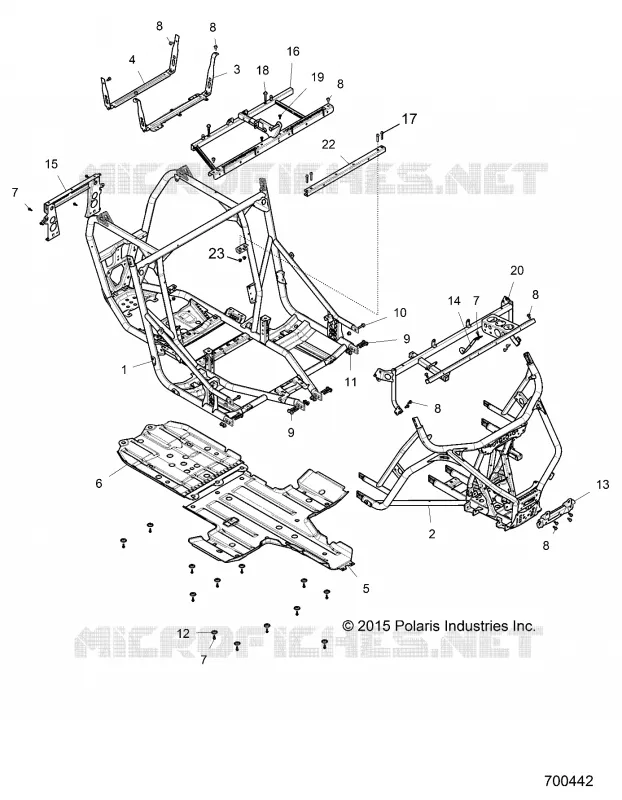 CHASSIS, TELAIO PRINCIPALE AND SKID PLATES