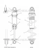 SUSPENSION, SHOCK ANTERIORE TRACK (CLEAR COIL OVER)