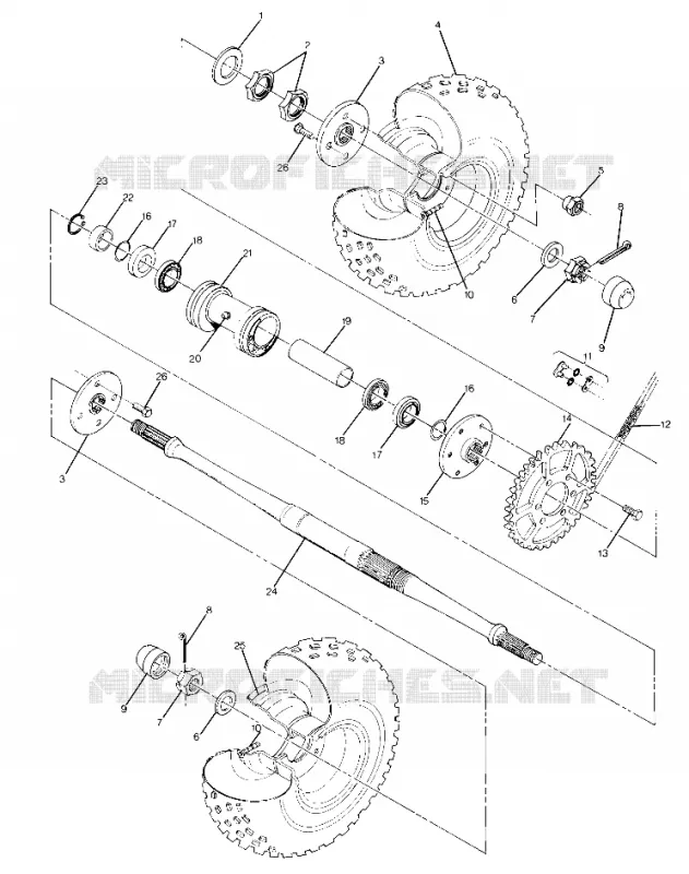 RUOTA POSTERIORE DRIVE ASSEMBLY (4916341634017A)
