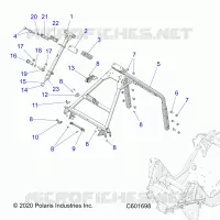 STEERING, STERZO POST AND HOOP
