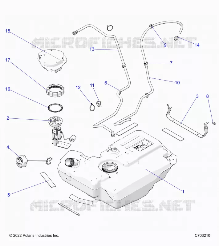 SISTEMA DI ALIMENTAZIONE CARBURANTE, FUEL TANK AND RELATED
