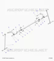 SUSPENSION, REAR BARRA DI STABILIZZAZIONE
