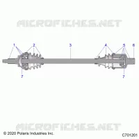 TRASMISSIONE, FRONT HALF SHAFT