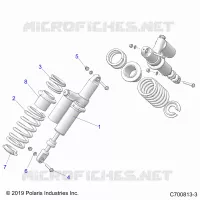 SUSPENSION, REAR SHOCK MONTAGGIO