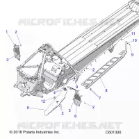 CHASSIS, PROTEZIONE FRIZIONE, FOOTRESTS, AND RUNNING BOARDS