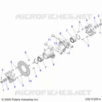 SOSPENSIONE POSTERIORE HUBS, CARRIER AND BRAKE DISC