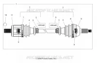 TRASMISSIONE, FRONT HALF SHAFT