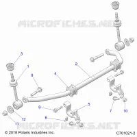 SUSPENSION, FRONT BARRA DI STABILIZZAZIONE