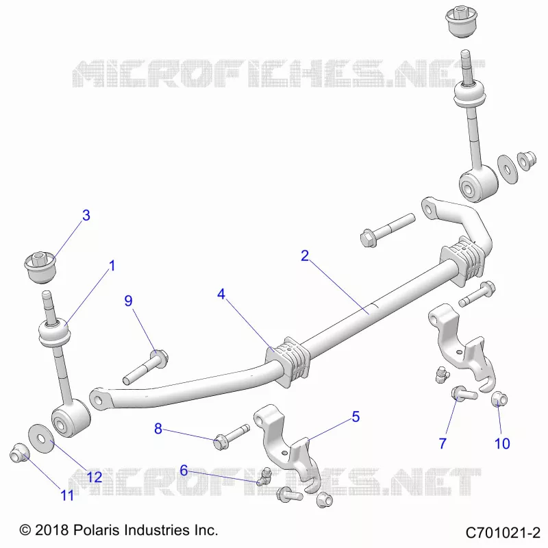 SUSPENSION, FRONT BARRA DI STABILIZZAZIONE