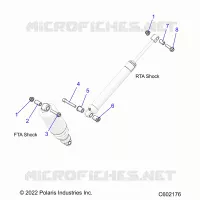 SUSPENSION, SHOCK MONTAGGIO, REAR SUSP.