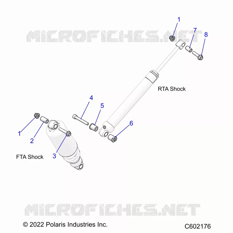 SUSPENSION, SHOCK MONTAGGIO, REAR SUSP.
