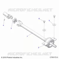 TRASMISSIONE, MID PROP SHAFT