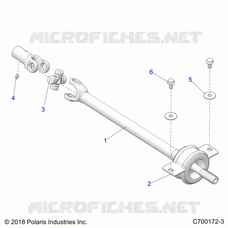 TRASMISSIONE, MID PROP SHAFT