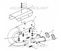 IMPIANTO DI SCARICO LITE 0963433, EURO LITE E963433 and LITE DELUXE 0963431 (4931663166C001)