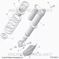 SUSPENSION, REAR SHOCK MONTAGGIO