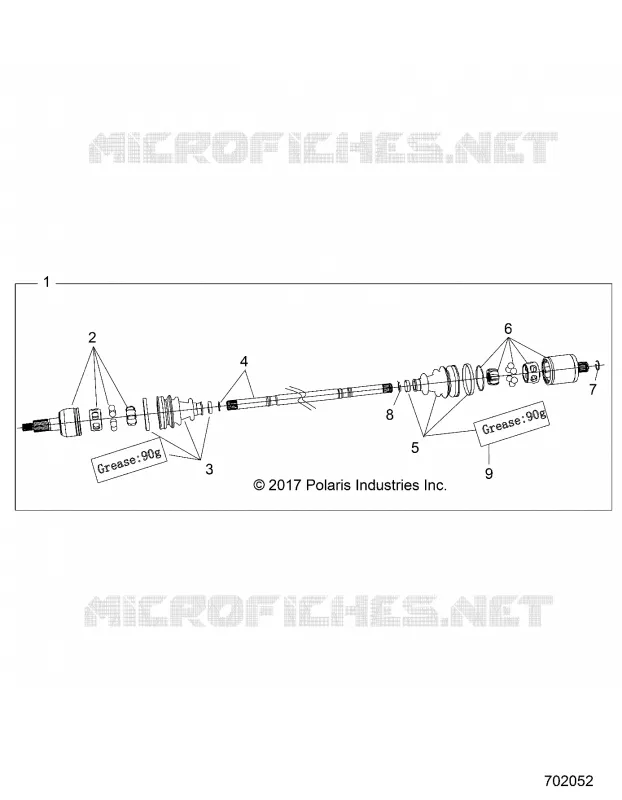 TRASMISSIONE, REAR HALF SHAFT