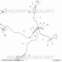 LINEE FRENO, FRONT