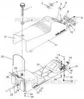 SEDILE   SERBATOIO DI GAS SUPER SPORT 0960743 (4932183218A006)