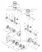 PISTONEEE   ALBERO MOTORE 500 EFI/0930674 AND  500 EFI SKS/0930574 (4922962296032A)