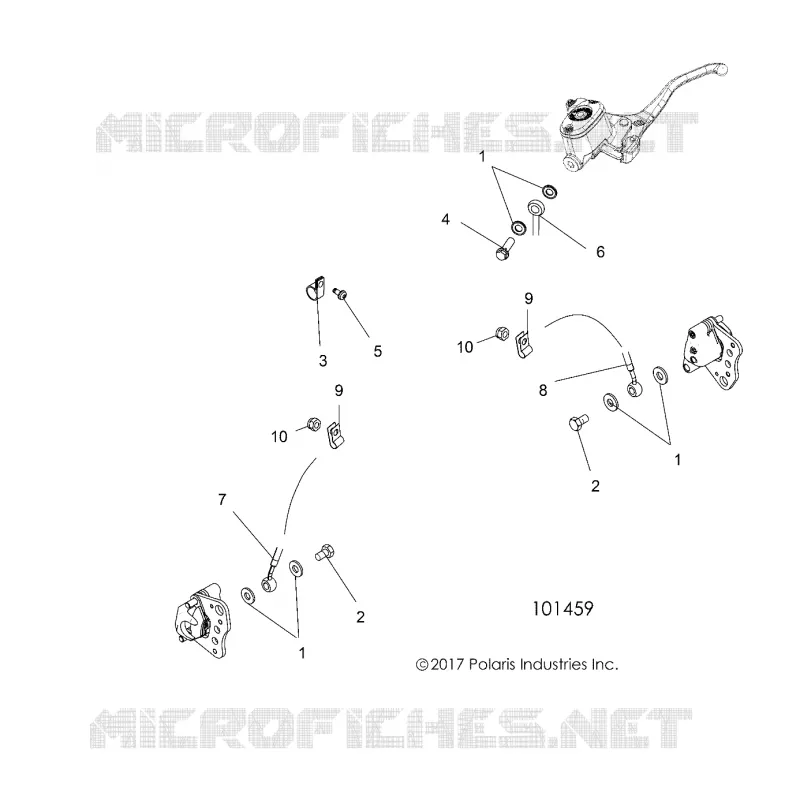 FRENO ANTERIORE BRAKE LINES