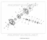 TRASMISSIONE, POSTERIORE SCATOLA DEGLI INGRANAGGI INTERNALS