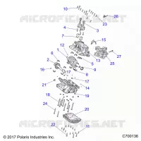 ENGINE, CRANKCASE AND ALBERO MOTORE