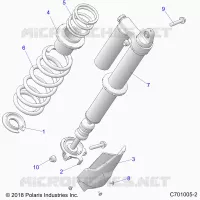 SUSPENSION, REAR SHOCK MONTAGGIO