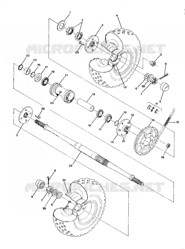 TRAZIONE POSTERIORE MONTAGGIO 250 2X4 / W927527 (4922862286017A)