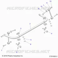 SUSPENSION, BARRA DI STABILIZZAZIONE, REAR