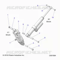 SUSPENSION, SHOCK MONTAGGIO, REAR SUSP.