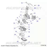 ENGINE, CRANKCASE AND ALBERO MOTORE