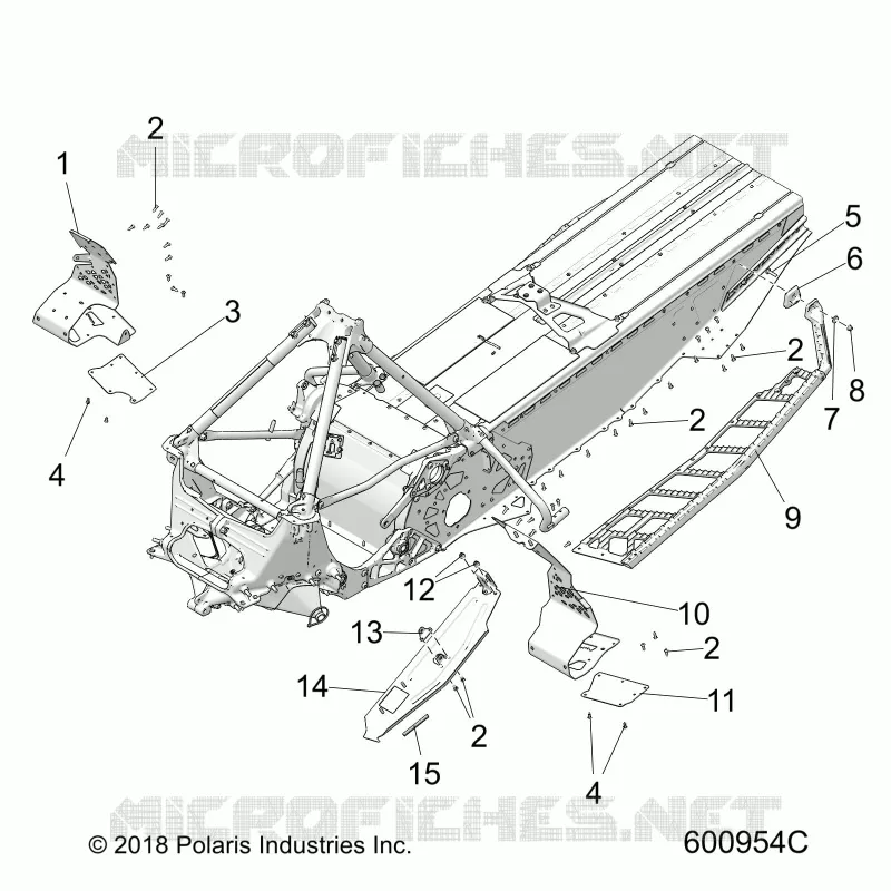 CHASSIS, PROTEZIONE FRIZIONE/FOOTRESTS/RUNNING BOARDS