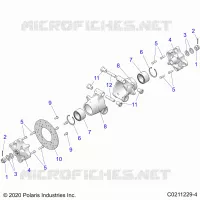 SOSPENSIONE POSTERIORE HUBS, CARRIER AND BRAKE DISC